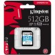 Флеш карта SDHC 512Gb Class10 Kingston <SDG/512GB>, Canvas Go 90R/45W CL10 U3 V30