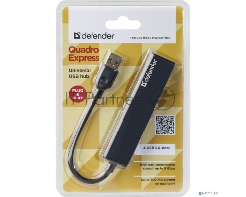 Универсальный USB Defender разветвитель Quadro Express USB3.0, 4 порта