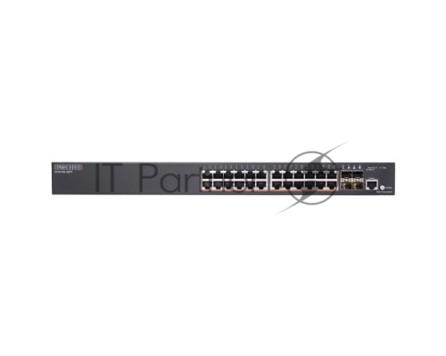 Коммутатор  ECS2100-28PP Edge-corE 24 ports 10/100/1000Base-T + 4G SFP uplink ports with 24 port PoE (384W) (ext up to 720W) L2 Gigabit Ethernet Switch - Pro Smart  {4}