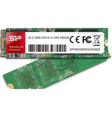 Твердотельный диск 256GB Silicon Power A55, M.2 2280, SATA III [R/W - 560/530 MB/s] TLC