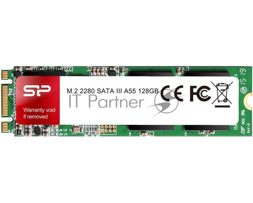Накопитель SSD 128GB Silicon Power A55, M.2 2280, SATA III [R/W - 560/530 MB/s] TLC