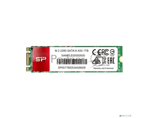 Накопитель SSD 128GB Silicon Power A55, M.2 2280, SATA III [R/W - 560/530 MB/s] TLC