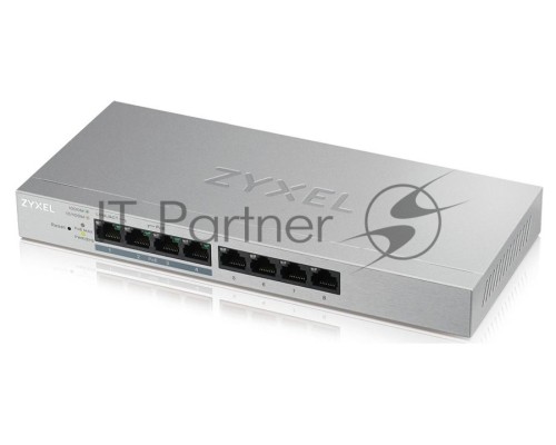 Коммутатор ZYXEL GS1200-8HP V2 8 Port Gigabit PoE+ webmanaged Switch, 4x PoE, 60 Watt