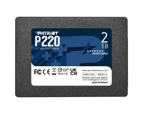 [носитель информации] Накопитель SSD Patriot SATA III 2Tb P220S2TB25 P220 2.5