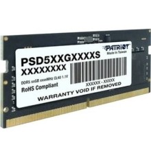 DDR5 16GB 5600MHz Patriot PSD516G560081S Signature RTL PC5-44800 CL46 SO-DIMM 288-pin 1.1В single rank Ret