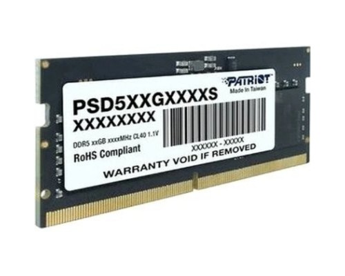 [Модуль памяти] DDR5 16GB 5600MHz Patriot PSD516G560081S Signature RTL PC5-44800 CL46 SO-DIMM 288-pin 1.1В single rank Ret