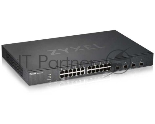 Коммутатор ZYXEL XGS1930-28 Hybrid Smart L2+ switch Zyxel Nebula Flex, 24xGE, 4xSFP+, silent (fanless), Standalone / cloud management