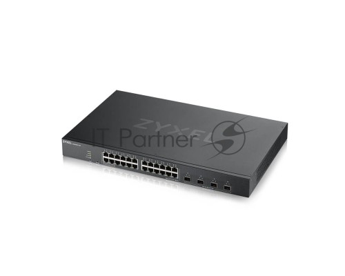Коммутатор ZYXEL XGS1930-28 Hybrid Smart L2+ switch Zyxel Nebula Flex, 24xGE, 4xSFP+, silent (fanless), Standalone / cloud management