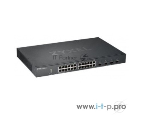 Коммутатор ZYXEL XGS1930-28 Hybrid Smart L2+ switch Zyxel Nebula Flex, 24xGE, 4xSFP+, silent (fanless), Standalone / cloud management