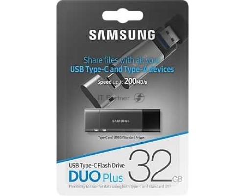 Флеш Диск 32GB SAMSUNG DUO Plus, USB 3.1, 200 МВ/s