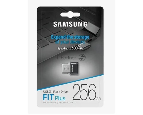 Флеш диск 256GB USB Drive <USB 3.1> Samsung FIT Plus (up to 300Mb/s) (MUF-256AB/APC)