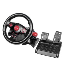 Dialog Игровой руль GW-230VR Dialog Fast Drive - вибро, 2педали+рычаг, PC USB/PS4&3/XB1&360/Android/Switch 