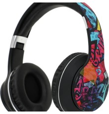 Defender Беспроводная гарнитура FreeMotion B595 черный+граффити, BT (63597)