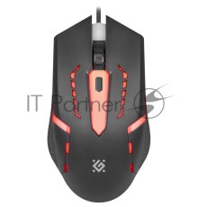 Мышь проводная Defender Flash MB-600L черный, 1200 dpi, USB, кнопки - 4