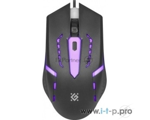 Мышь проводная Defender Flash MB-600L черный, 1200 dpi, USB, кнопки - 4