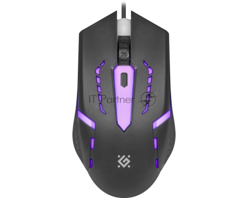 Мышь проводная Defender Flash MB-600L черный, 1200 dpi, USB, кнопки - 4