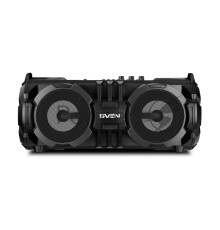 Портативная колонка SVEN PS-485 (28 Вт(2x14), встроенный аккумулятор, FM-тюнер, Bluetooth, USB, microSD) черный