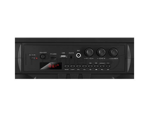 Портативная колонка SVEN PS-485 (28 Вт(2x14), встроенный аккумулятор, FM-тюнер, Bluetooth, USB, microSD) черный