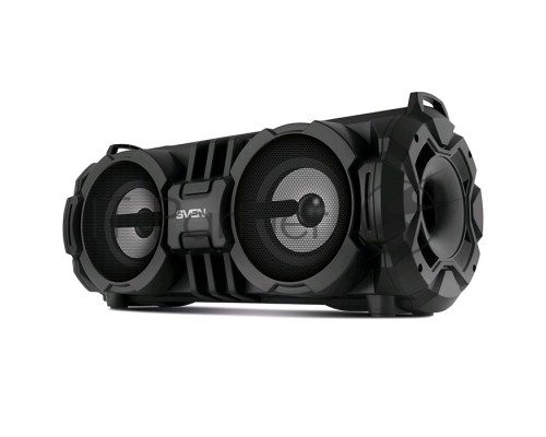 Портативная колонка SVEN PS-485 (28 Вт(2x14), встроенный аккумулятор, FM-тюнер, Bluetooth, USB, microSD) черный
