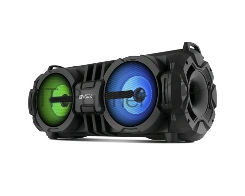 Портативная колонка SVEN PS-485 (28 Вт(2x14), встроенный аккумулятор, FM-тюнер, Bluetooth, USB, microSD) черный
