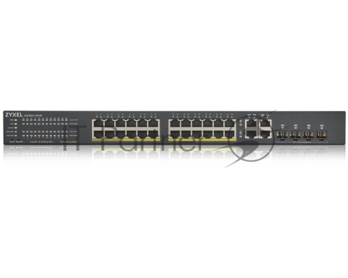 Коммутатор Zyxel NebulaFlex GS192024HPV2-EU0101F 24G 24PoE+ 375W управляемый
