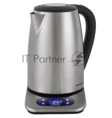Чайник Polaris PWK 1788CAD (POLARIS) , мощность 2200 Вт дисплей, сенсорное управление, поддержание тепла закрытая спираль установка на подставку в любом положении стальной корпус выбор температуры нагрева воды