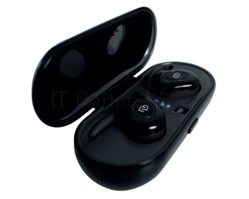 Гарнитура вкладыши Digma TWS-02 черный беспроводные bluetooth (в ушной раковине)