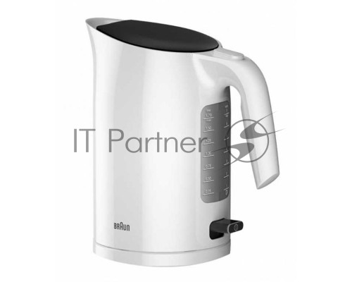 Чайник электрический Braun WK3100WH  1.7л. 2200Вт белый (корпус: пластик)