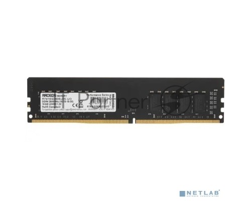 Оперативная память AMD 16GB DDR4 2666MHz DIMM R7 Performance Series Black R7416G2606U2S-UO Non-ECC, CL16, 1.2V, Bulk
