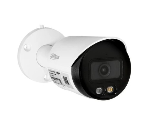 [Видеонаблюдение] DAHUA DH-IPC-HFW2249SP-S-IL-0360B Уличная цилиндрическая IP-видеокамера SmartDualLight 2Мп, 1/2.8” CMOS, объектив 3.6мм, видеоаналитика, микрофон, ИК 30м, LED 30м, IP67, металл