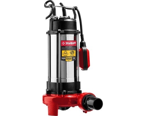 [Бензоинструмент] Фекальный насос Зубр НПФ-1350-Р,  фекальный