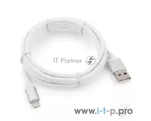 Кабель Cablexpert для Apple CC-S-APUSB01W-0.5M, AM/Lightning, серия Silver, длина 0.5м, белый, блистер 