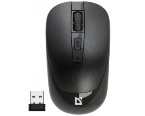 [Мышь] Defender Wave MM-995 { Беспроводная оптическая мышь,черный,4D,800-1600dpi,бесшумн } [52995]