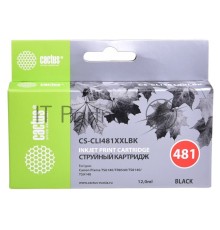 Картридж струйный Cactus CS-CLI481XXLBK черный (12мл) для Canon Pixma TR7540/TR8540/TS6140/TS8140