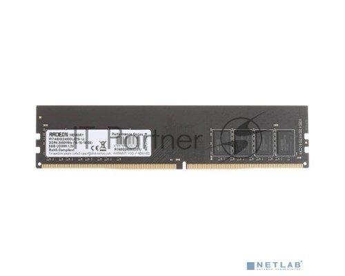 Оперативная память AMD 8GB DDR4 2400MHz DIMM R7 Performance Series Black R748G2400U2S-U Non-ECC, CL16, 1.2V, RTL