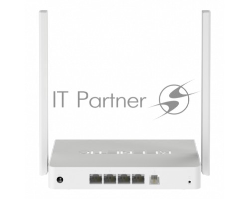 Роутер беспроводной Keenetic DSL (KN-2010) с модемом VDSL2/ADSL2+, Mesh Wi-Fi N300, 4-портовым Smart-коммутатором и портом USBИнтернет-центр
