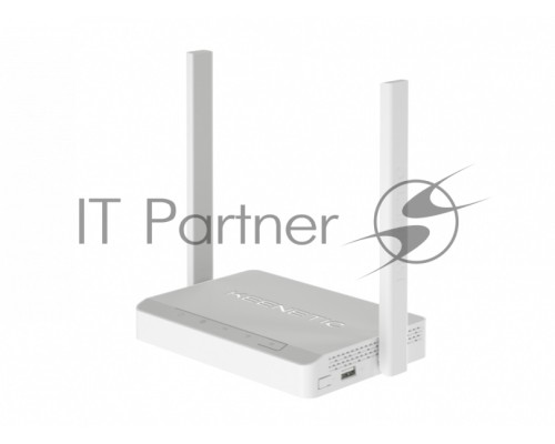 Роутер беспроводной Keenetic DSL (KN-2010) с модемом VDSL2/ADSL2+, Mesh Wi-Fi N300, 4-портовым Smart-коммутатором и портом USBИнтернет-центр