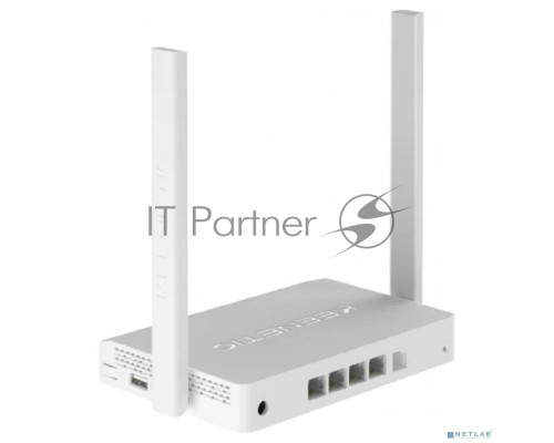 Роутер беспроводной Keenetic DSL (KN-2010) с модемом VDSL2/ADSL2+, Mesh Wi-Fi N300, 4-портовым Smart-коммутатором и портом USBИнтернет-центр