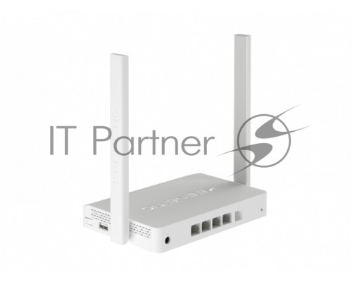 Роутер беспроводной Keenetic DSL (KN-2010) с модемом VDSL2/ADSL2+, Mesh Wi-Fi N300, 4-портовым Smart-коммутатором и портом USBИнтернет-центр