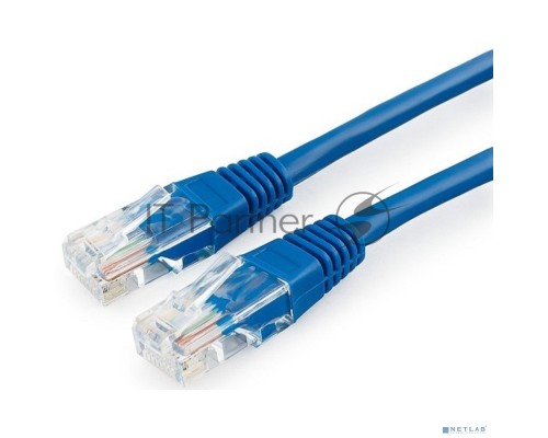 Патч-корд медный UTP Cablexpert PP10-1M/B кат.5e, 1м, литой, многожильный (синий) Патч-корд медный UTP Cablexpert PP10-1M/B кат.5e, 1м, литой, многожильный (синий)