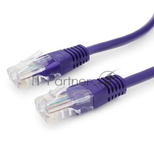 Патч-корд UTP Cablexpert PP12-1.5M/V кат.5e, 1.5 м, литой, многожильный (фиолетовый)