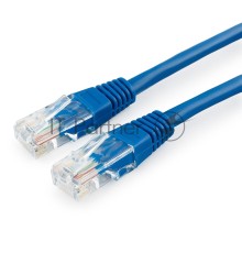 Патч-корд медный UTP Cablexpert PP10-1.5M/B кат.5e, 1.5м, литой, многожильный (синий)