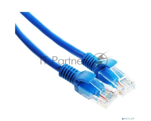 Патч-корд UTP Cablexpert PP12-10M/B кат.5e, 10м, литой, многожильный (синий) Патч-корд UTP Cablexpert PP12-10M/B кат.5e, 10м, литой, многожильный (синий)