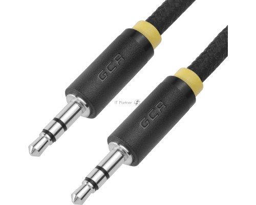 Greenconnect Кабель аудио 1.0m jack 3,5mm/jack 3,5mm, нейлон, черный, желтая окантовка, ультрагибкий, 28 AWG, M/M, Premium , экран, стерео(GCR-AVC8114-1.0m) Greenconnect Кабель аудио 1.0m jack 3,5mm/jack 3,5mm, нейлон, черный, желтая окантовка, ультрагибкий, 28 AWG, M/M, Premium , экран, стерео(GCR-AVC8114-1.0m)