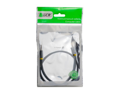 Greenconnect Кабель аудио 1.0m jack 3,5mm/jack 3,5mm, нейлон, черный, желтая окантовка, ультрагибкий, 28 AWG, M/M, Premium , экран, стерео(GCR-AVC8114-1.0m) Greenconnect Кабель аудио 1.0m jack 3,5mm/jack 3,5mm, нейлон, черный, желтая окантовка, ультрагибкий, 28 AWG, M/M, Premium , экран, стерео(GCR-AVC8114-1.0m)