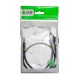 Greenconnect Кабель аудио 1.0m jack 3,5mm/jack 3,5mm, нейлон, черный, желтая окантовка, ультрагибкий, 28 AWG, M/M, Premium , экран, стерео(GCR-AVC8114-1.0m)