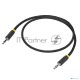 Greenconnect Кабель аудио 1.0m jack 3,5mm/jack 3,5mm, нейлон, черный, желтая окантовка, ультрагибкий, 28 AWG, M/M, Premium , экран, стерео(GCR-AVC8114-1.0m)