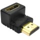 Переходник Greenconnect HDMI-HDMI 19M / 19F верхний угол, (GCR-CV304)