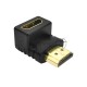 Переходник Greenconnect HDMI-HDMI 19M / 19F верхний угол, (GCR-CV304)