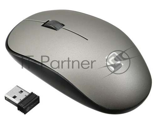 Мышь Oklick 515MW черный/серый оптическая (1200dpi) беспроводная USB (2but)